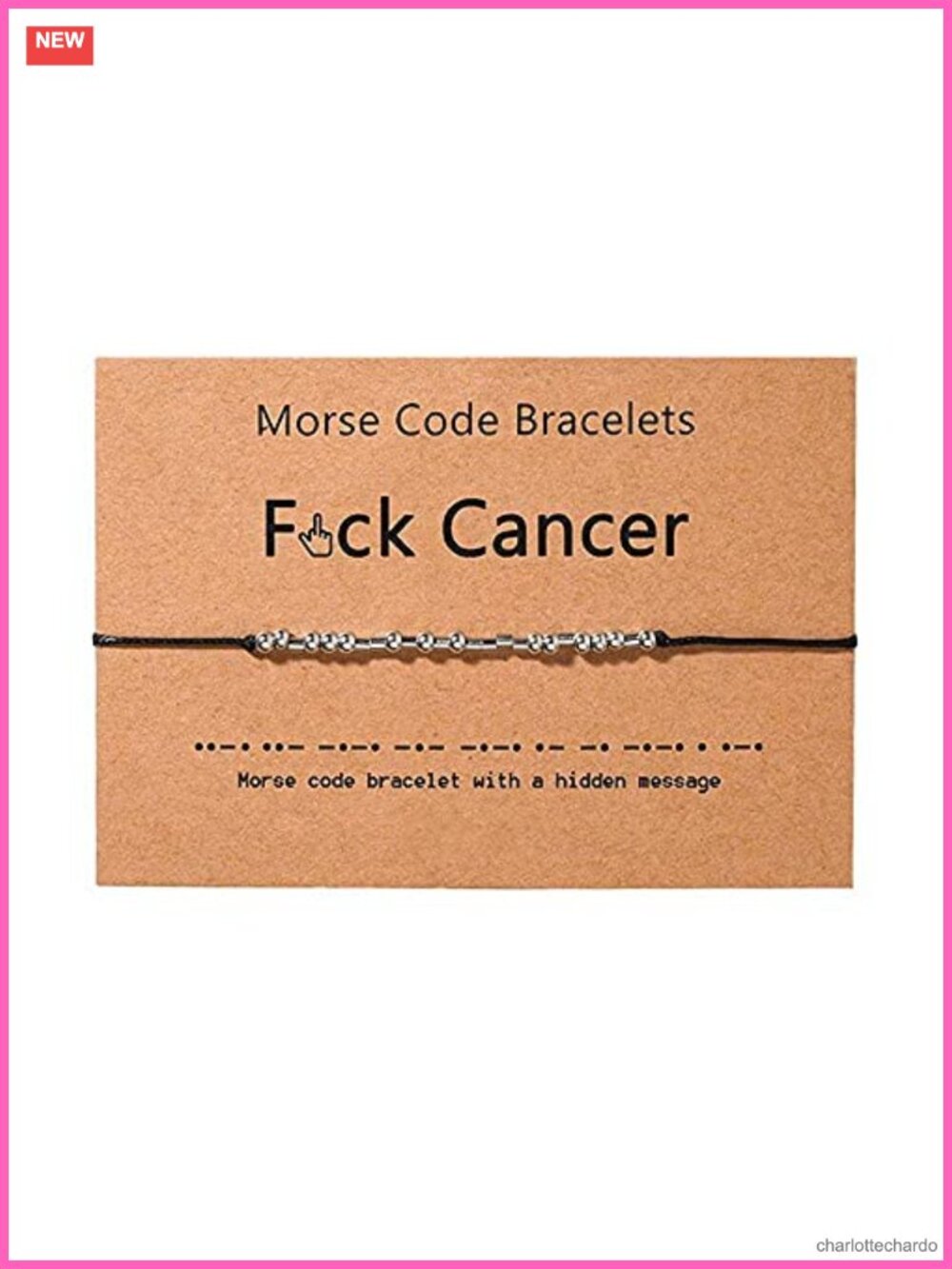 Dainty Morse Code Bracelet Sterling Silver Beads Silk Cord Inspirational Gift